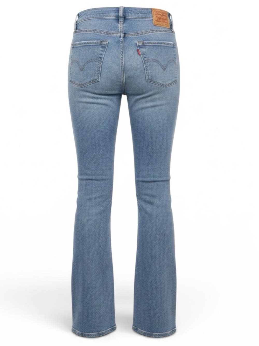 Levi's 515 Bootcut Medium Blue Women's Sz 12L Jeans Slightly Distressed | GUC